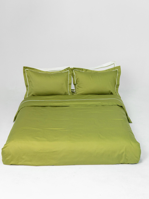 Комплект постільної білизни з преміум сатину з кантом INDIM модель Olive123 Фото