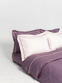 Комплект постільної білизни з преміум сатину з кантом INDIM модель Violet123 Фото