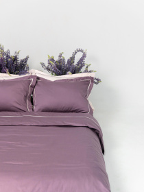 Комплект постільної білизни з преміум сатину з кантом INDIM модель Violet123 Фото
