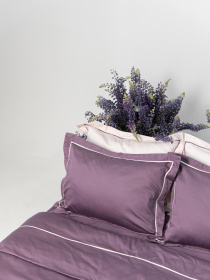 Комплект постільної білизни з преміум сатину з кантом INDIM модель Violet123 Фото