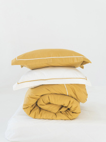 Комплект постельного белья с премиум сатина с кантом INDIM модель Amber123 Фото