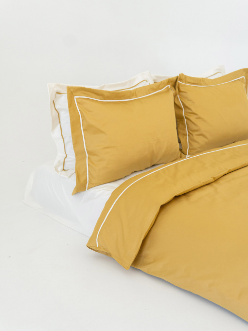 Комплект постельного белья с премиум сатина с кантом INDIM модель Amber123 Фото