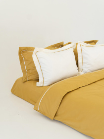Комплект постільної білизни з преміум сатину з кантом INDIM модель Amber123 Комплект постільної білизни з преміум сатину з кантом INDIM модель Amber123 Фото
