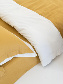 Комплект постільної білизни з преміум сатину з вушками INDIM модель Amber456 Фото