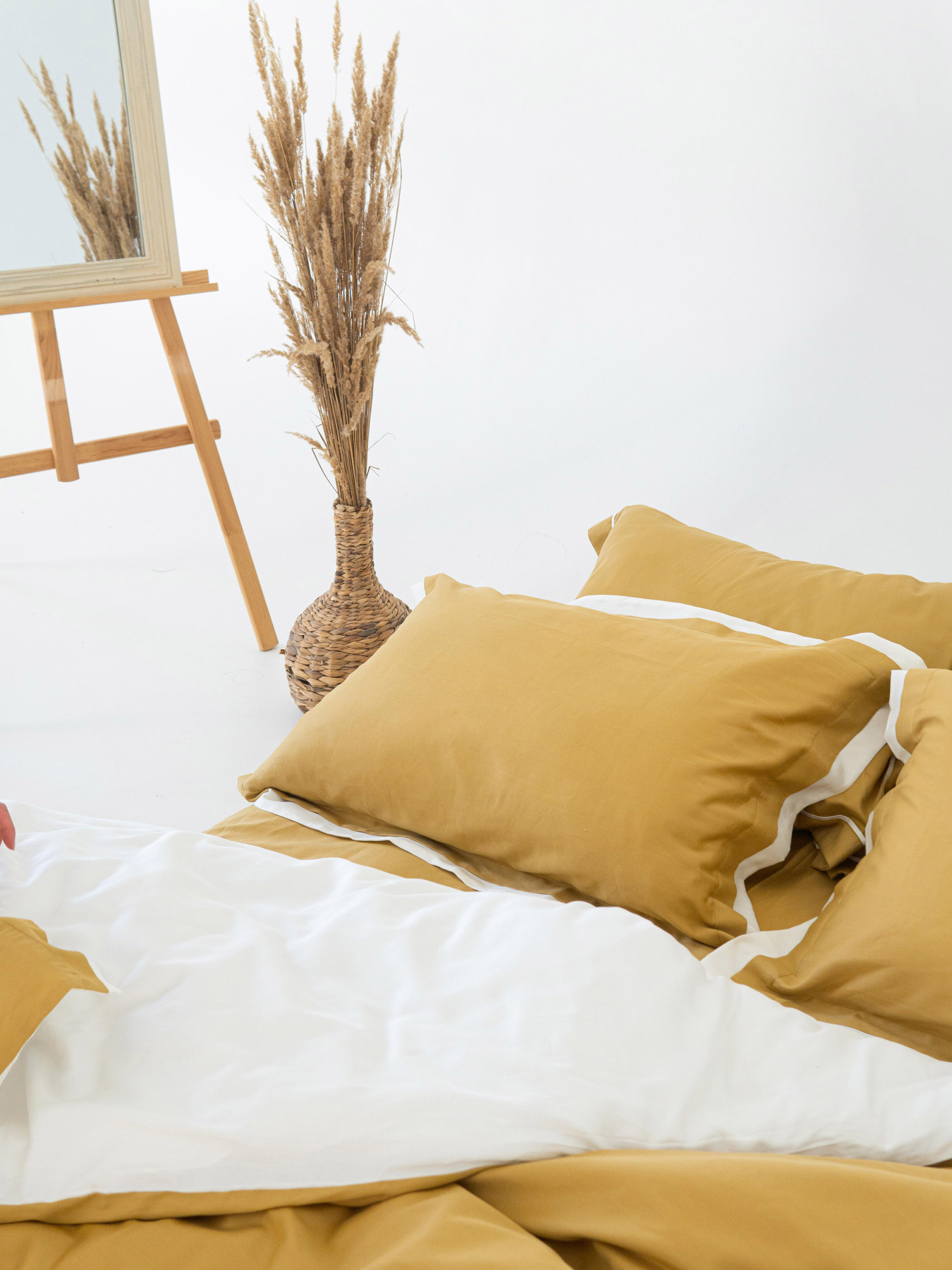 Комплект постільної білизни з преміум сатину з вушками INDIM модель Amber456 Комплект постільної білизни з преміум сатину з вушками INDIM модель Amber456 Фото