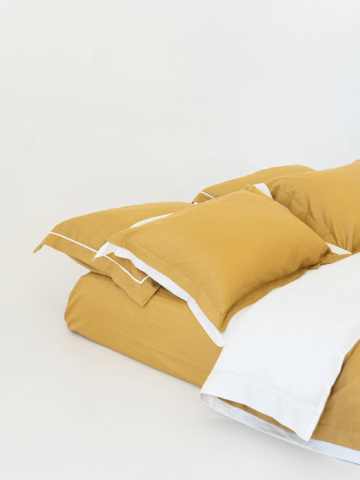 Комплект постельного белья с премиум сатина с ушками INDIM модель Amber456 Фото