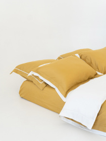 Комплект постельного белья с премиум сатина с ушками INDIM модель Amber456 Фото