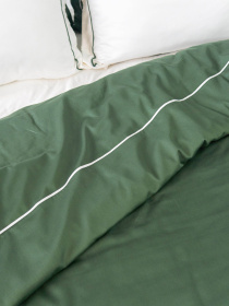 Комплект постельного белья с премиум сатина с кантом INDIM модель ForestRetreat123 Фото