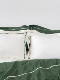 Комплект постельного белья с премиум сатина с кантом INDIM модель ForestRetreat123 Фото