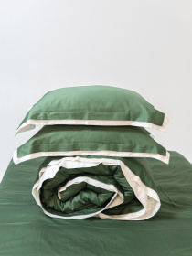 Комплект постельного белья с премиум сатина с ушками INDIM модель ForestRetreat456 Фото