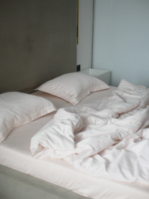 Комплект постільної білизни з преміум сатину з кантом INDIM модель MistyRose123 Фото