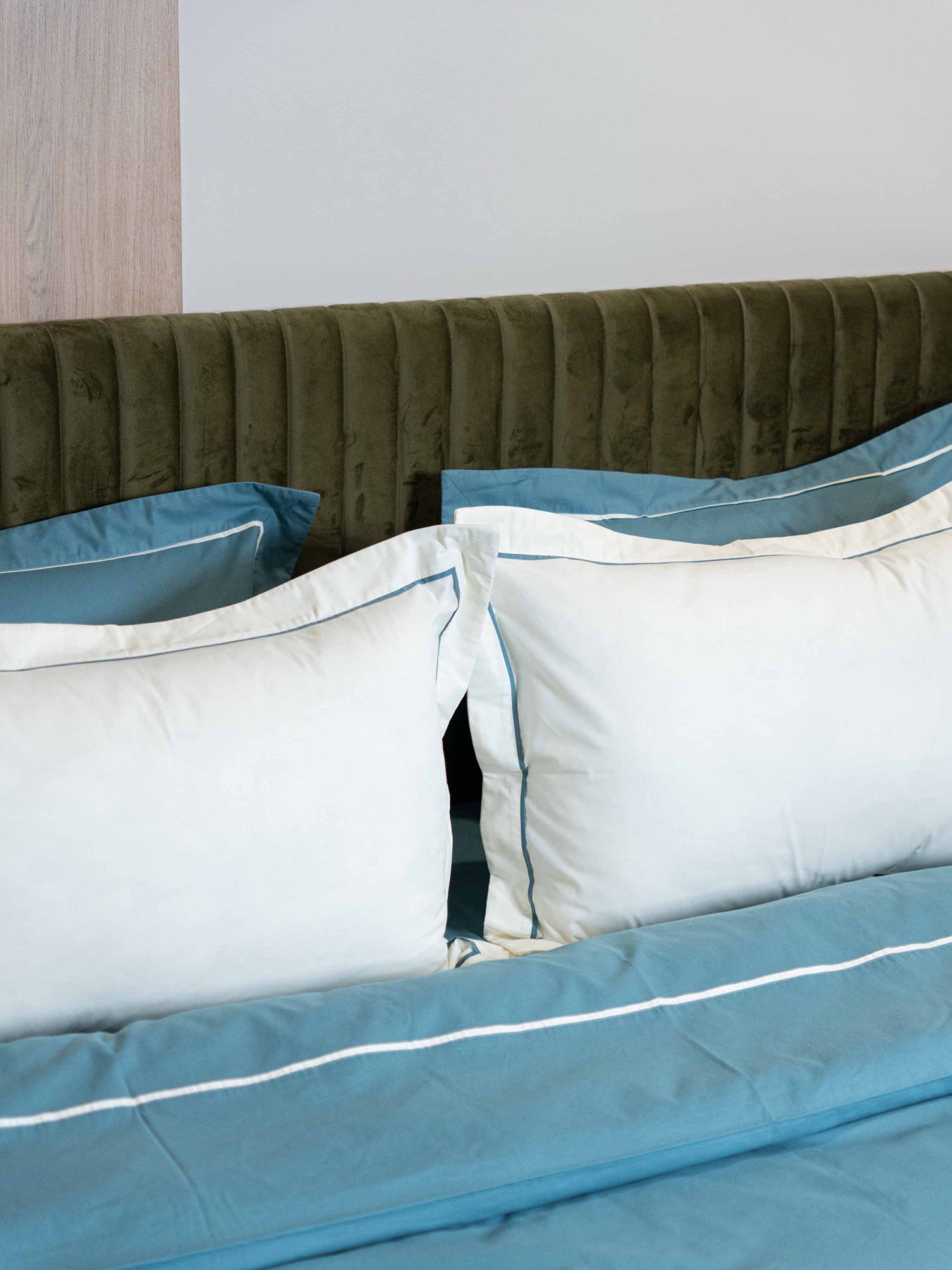 Комплект постельного белья с ранфорса с кантом INDIM модель Heavenly123 Фото