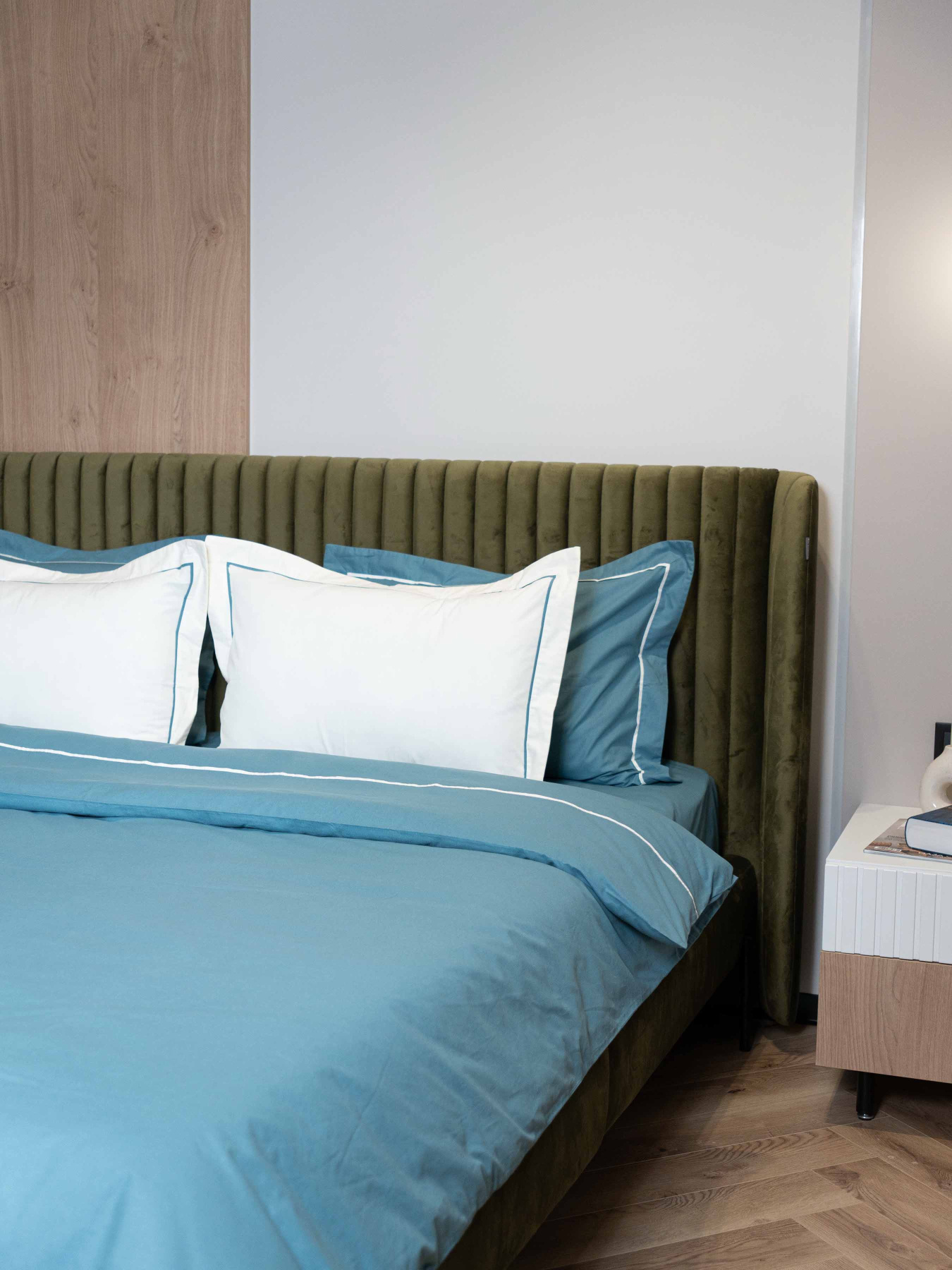 Комплект постельного белья с ранфорса с кантом INDIM модель Heavenly123 Фото