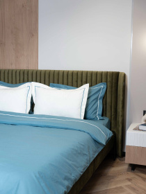 Комплект постельного белья с ранфорса с кантом INDIM модель Heavenly123 Фото