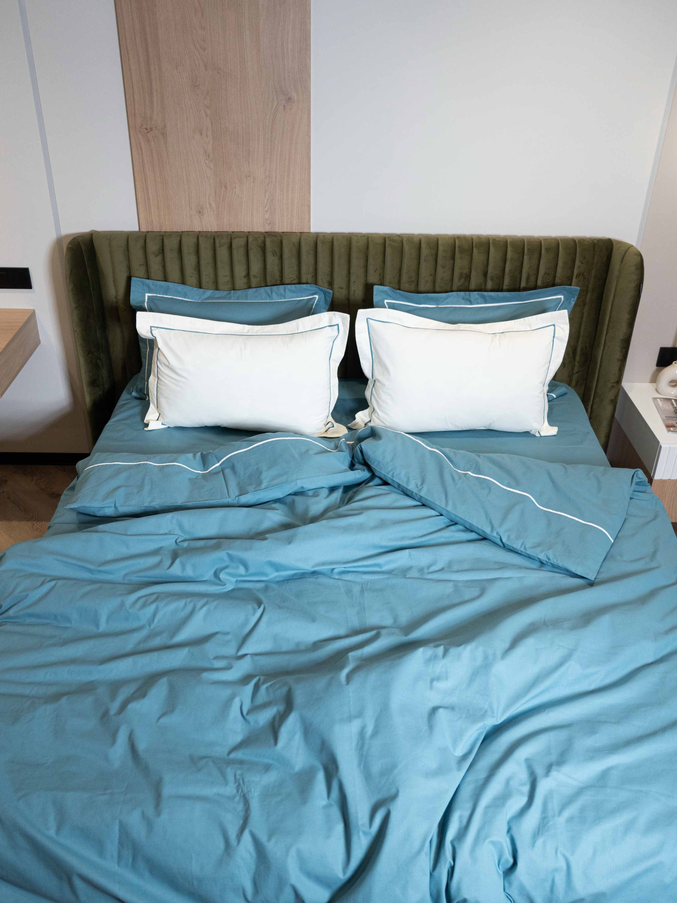 Комплект постельного белья с ранфорса с кантом INDIM модель Heavenly123 Фото