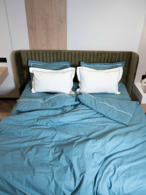 Комплект постельного белья с ранфорса с кантом INDIM модель Heavenly123 Фото