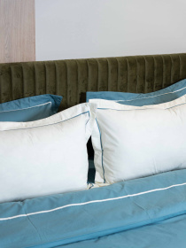 Комплект постельного белья с ранфорса с кантом INDIM модель Heavenly123 Фото