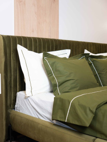 Комплект постельного белья с ранфорса с кантом INDIM модель Deepkhaki123 Фото