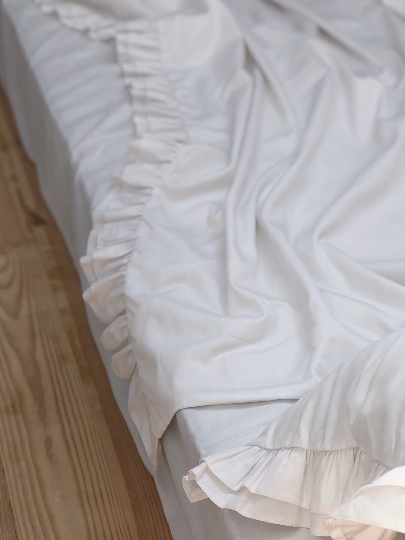 Підковдра з рюшами біла Cozy модель 8009119 Фото