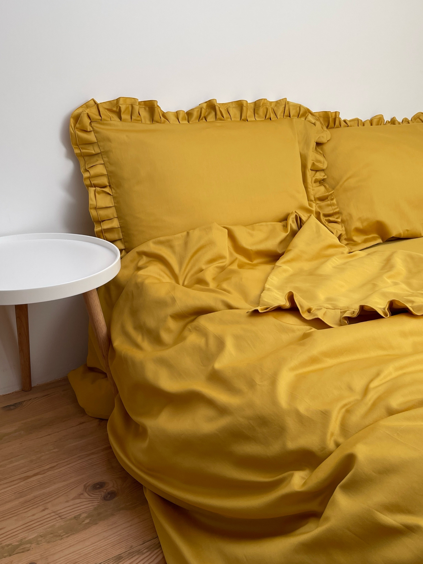 Підковдра з рюшами медова Cozy модель 9827749 Підковдра з рюшами медова Cozy модель 9827749 Фото