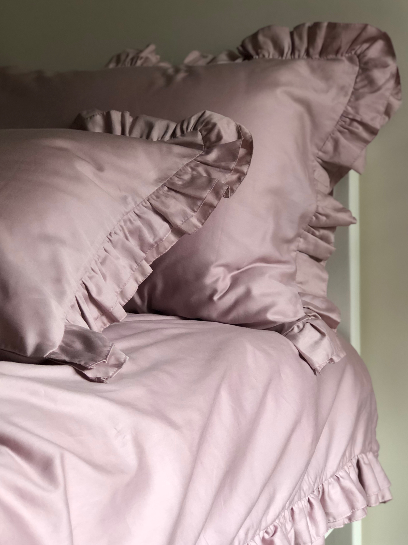 Підковдра з рюшами рожева Cozy модель 8009127 Фото