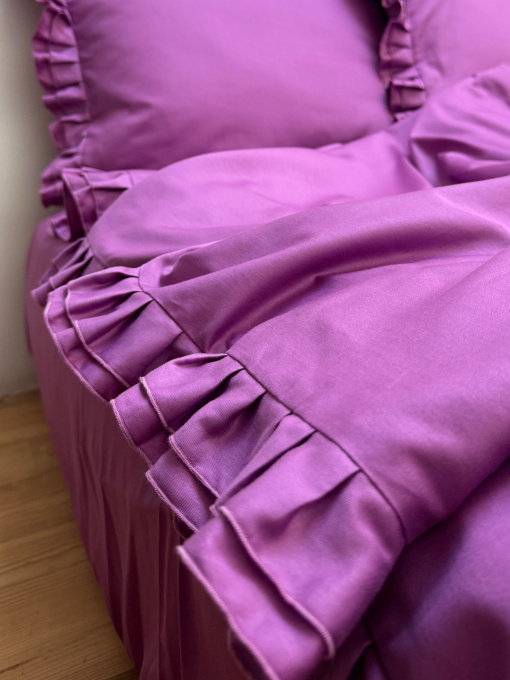 Підковдра з рюшами ягідна Cozy модель 9557962 Фото