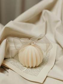 Свеча фигурная "Пирожное" аромат "Чизкейк с черникой" из натурального оливкового воска Candle Design модель 130.2001 Фото