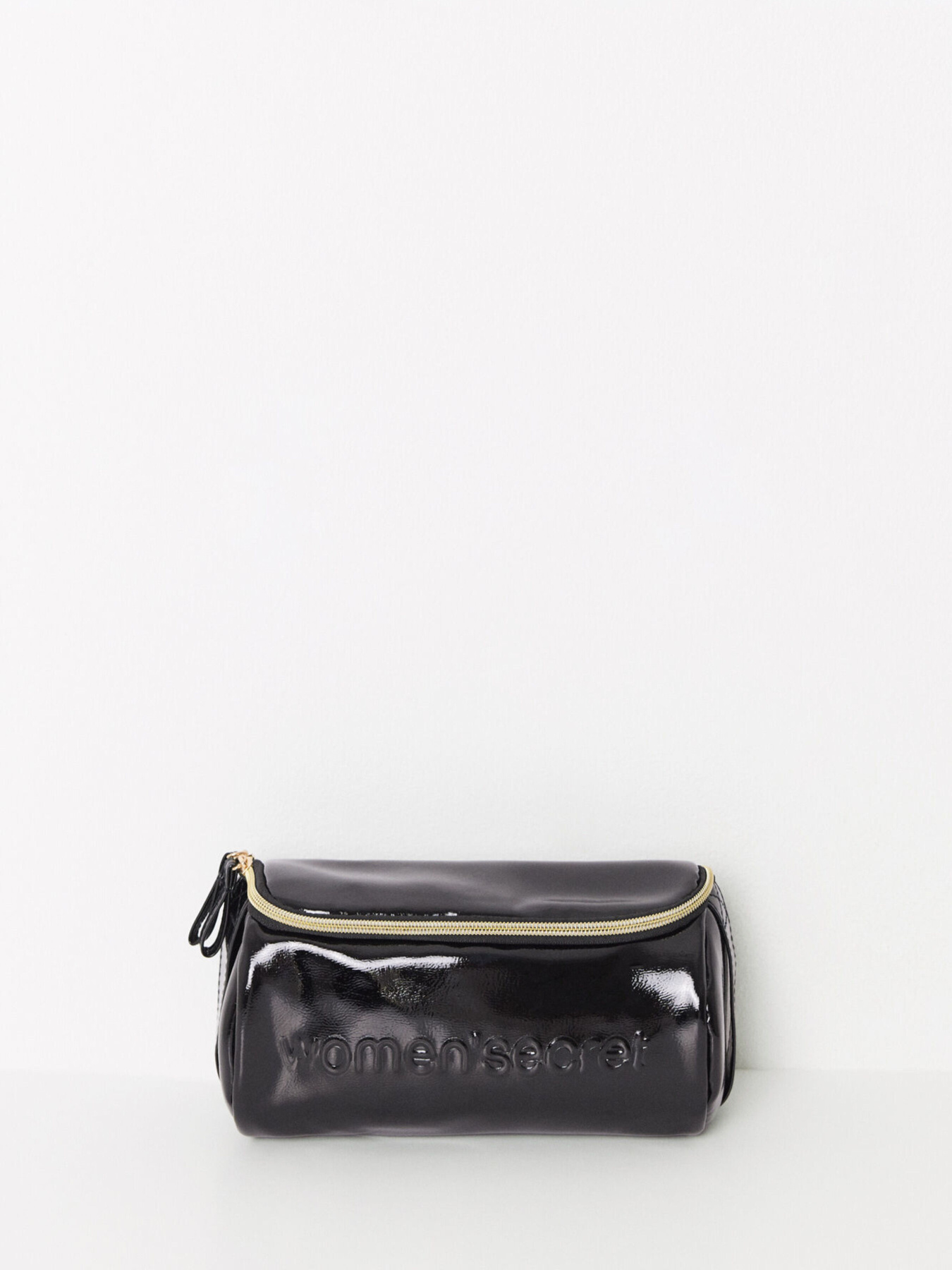 Средняя косметичка из лакированной кожи Women'secret модель 4848838-01 Фото