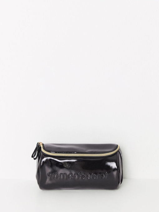 Средняя косметичка из лакированной кожи Women'secret модель 4848838-01 Фото