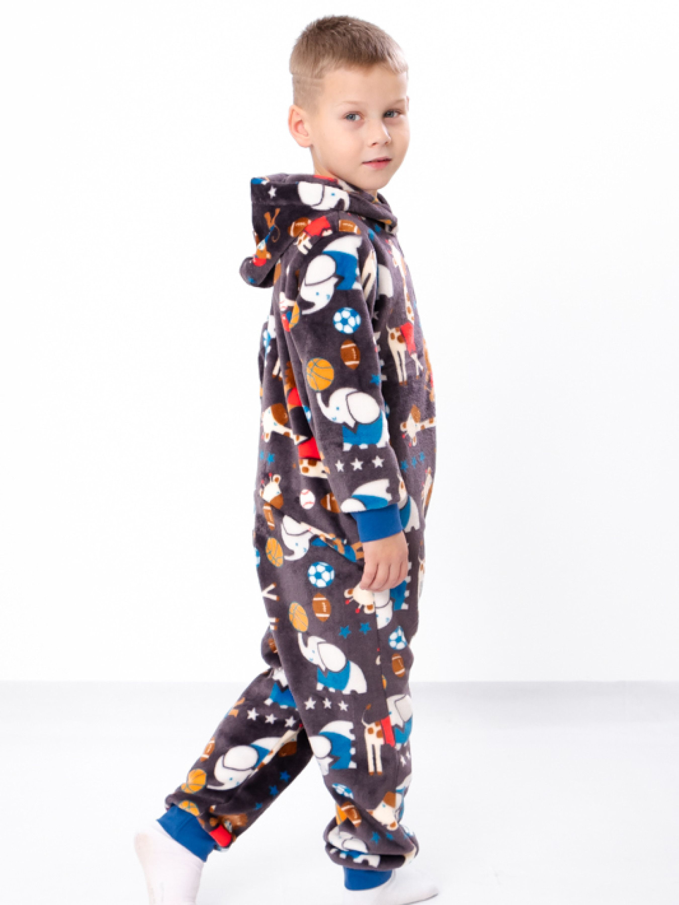 Пижама Носи своє модель 6413-035-4-zvrqta-na-sro-korichnevomu Фото