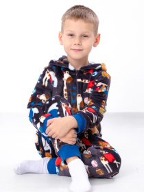 Пижама Носи своє модель 6413-035-4-zvrqta-na-sro-korichnevomu Фото