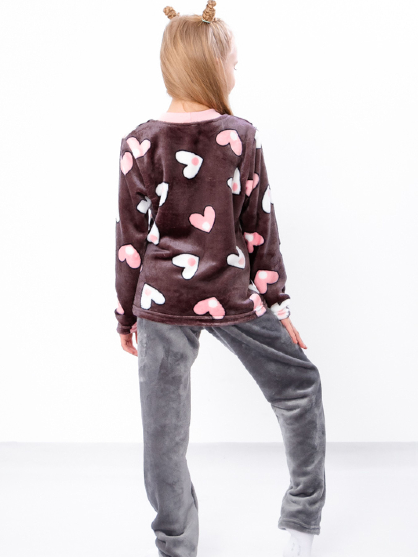 Пижама Носи своє модель 6079-035-5-serdechka-na-sro-korichnevomu Фото