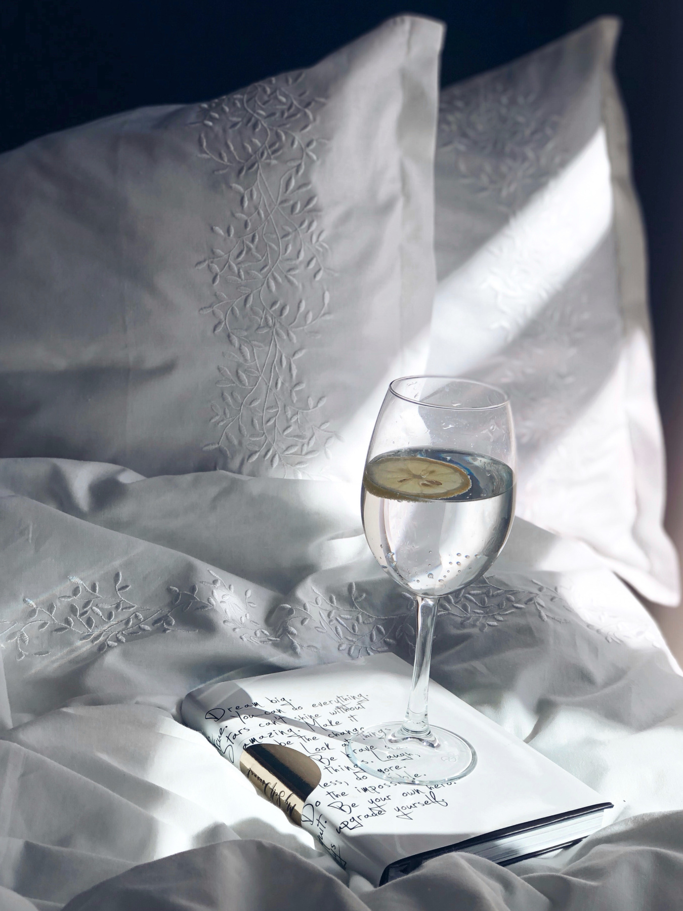 Підковдра біла з вишитими гілками Cozy модель 8009247 Фото