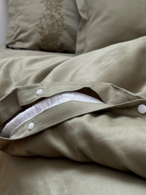 Підковдра мох з вишитими гілками Cozy модель 8009282 Підковдра мох з вишитими гілками Cozy модель 8009282 Фото