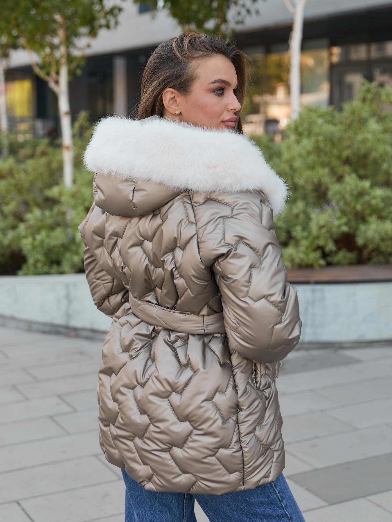 Зимова куртка MilaNova модель Куртка К-328 кап бронзовый Фото