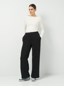 Штани палаццо Роза модель 240414_black Фото