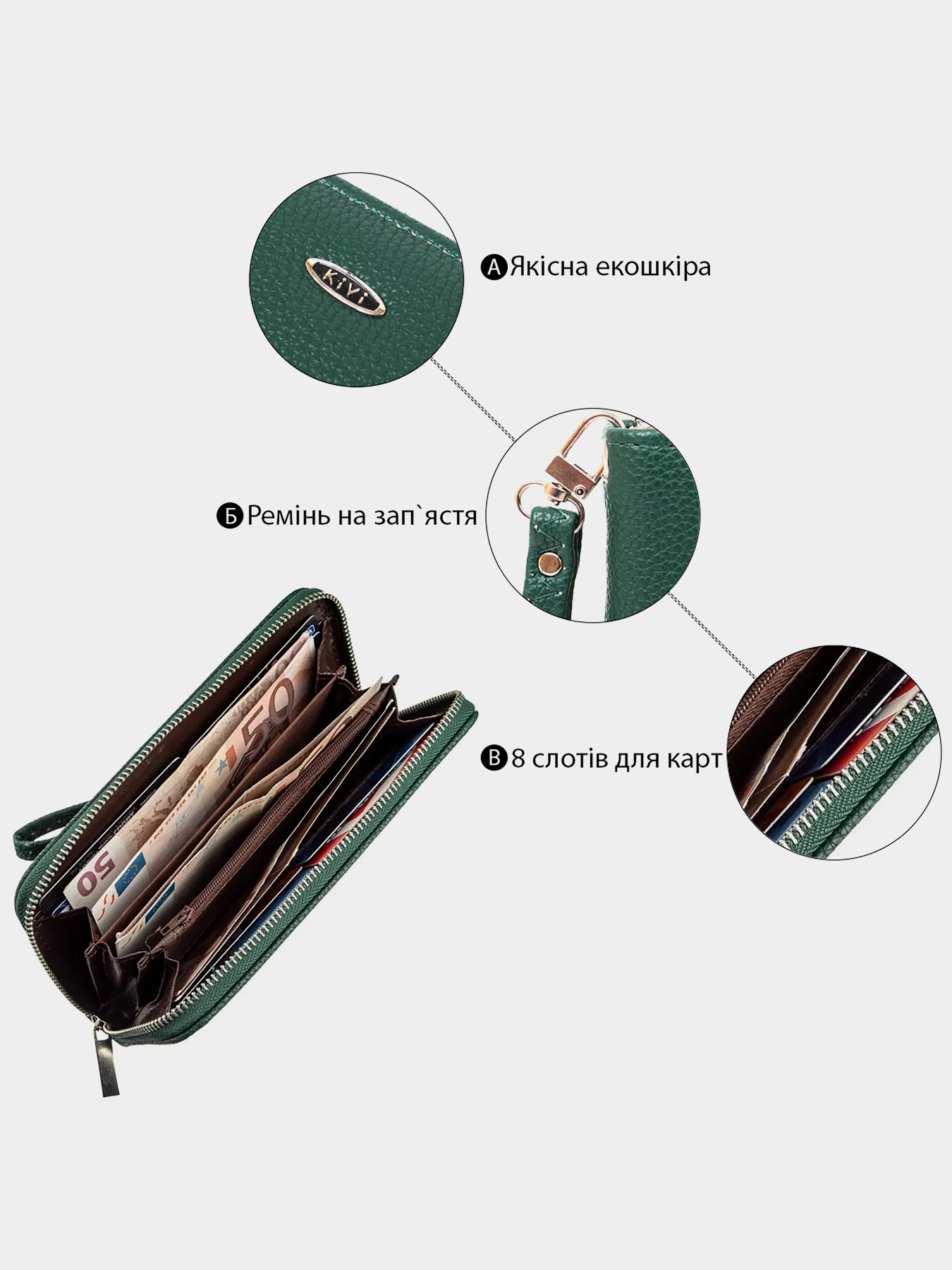 Кошелек Kivi модель bag24_19017 Фото