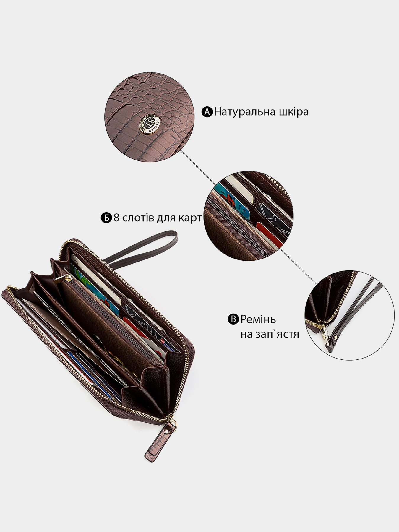 Гаманець ST Leather Accessories модель bag24_18398 Фото