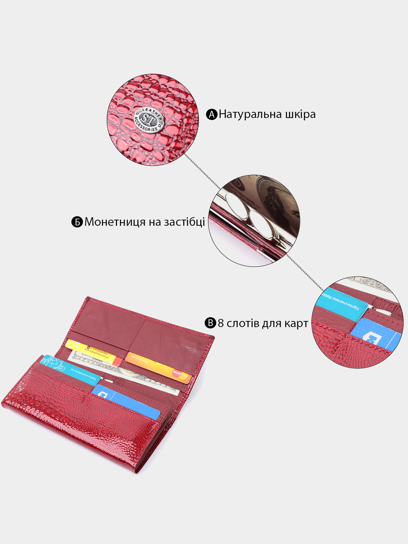 Гаманець ST Leather Accessories модель bag24_22680 Фото