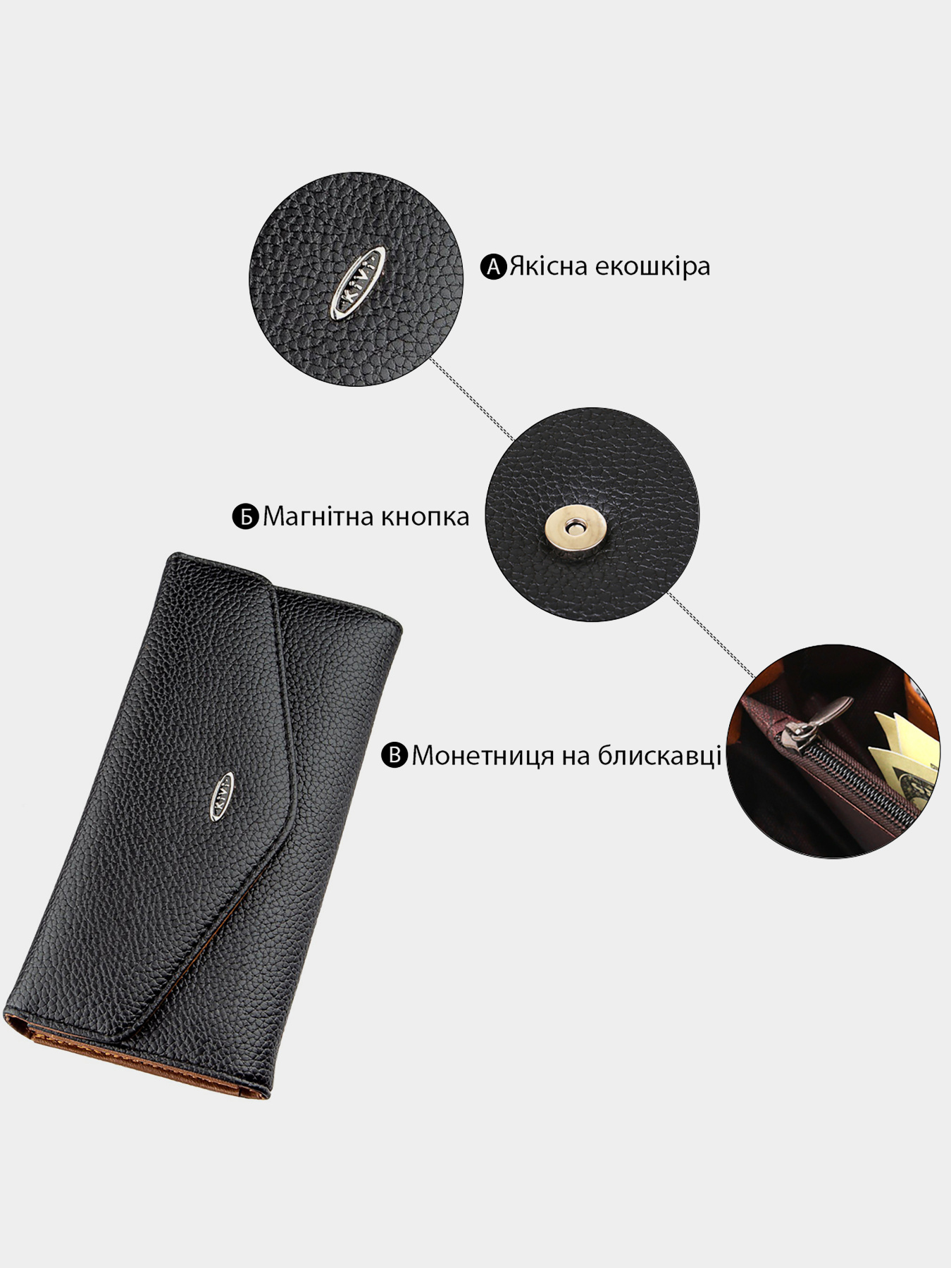 Гаманець Kivi модель bag24_19061 Фото