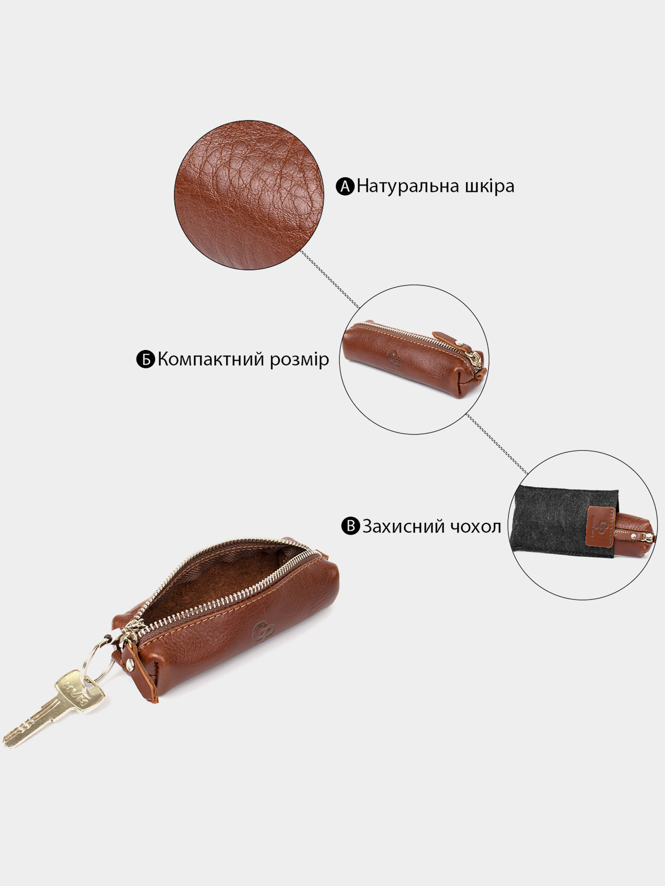 Ключниця Grande Pelle модель bag24_11388 Фото