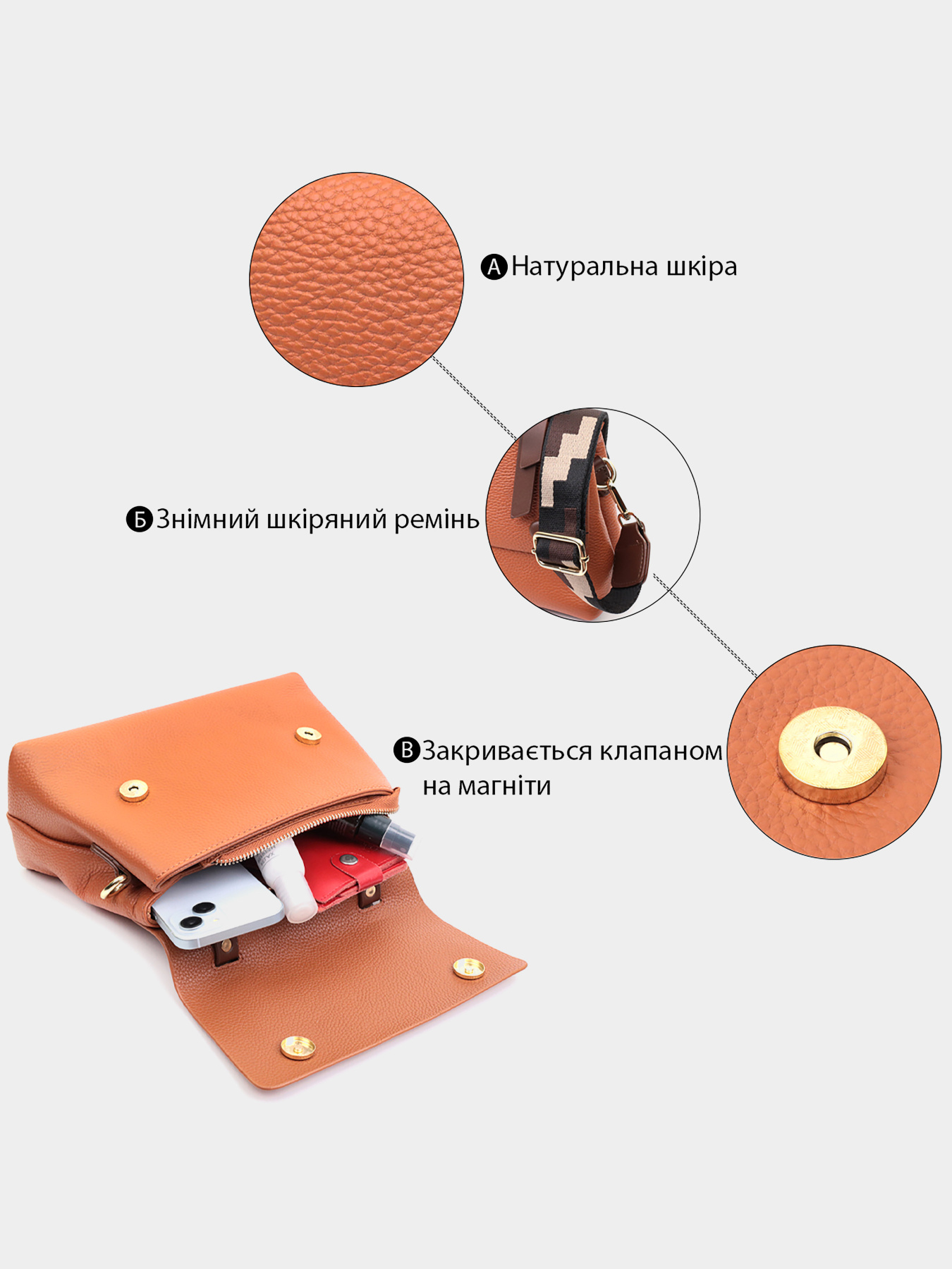 Крос-боді Vintage модель bag24_22669 Фото