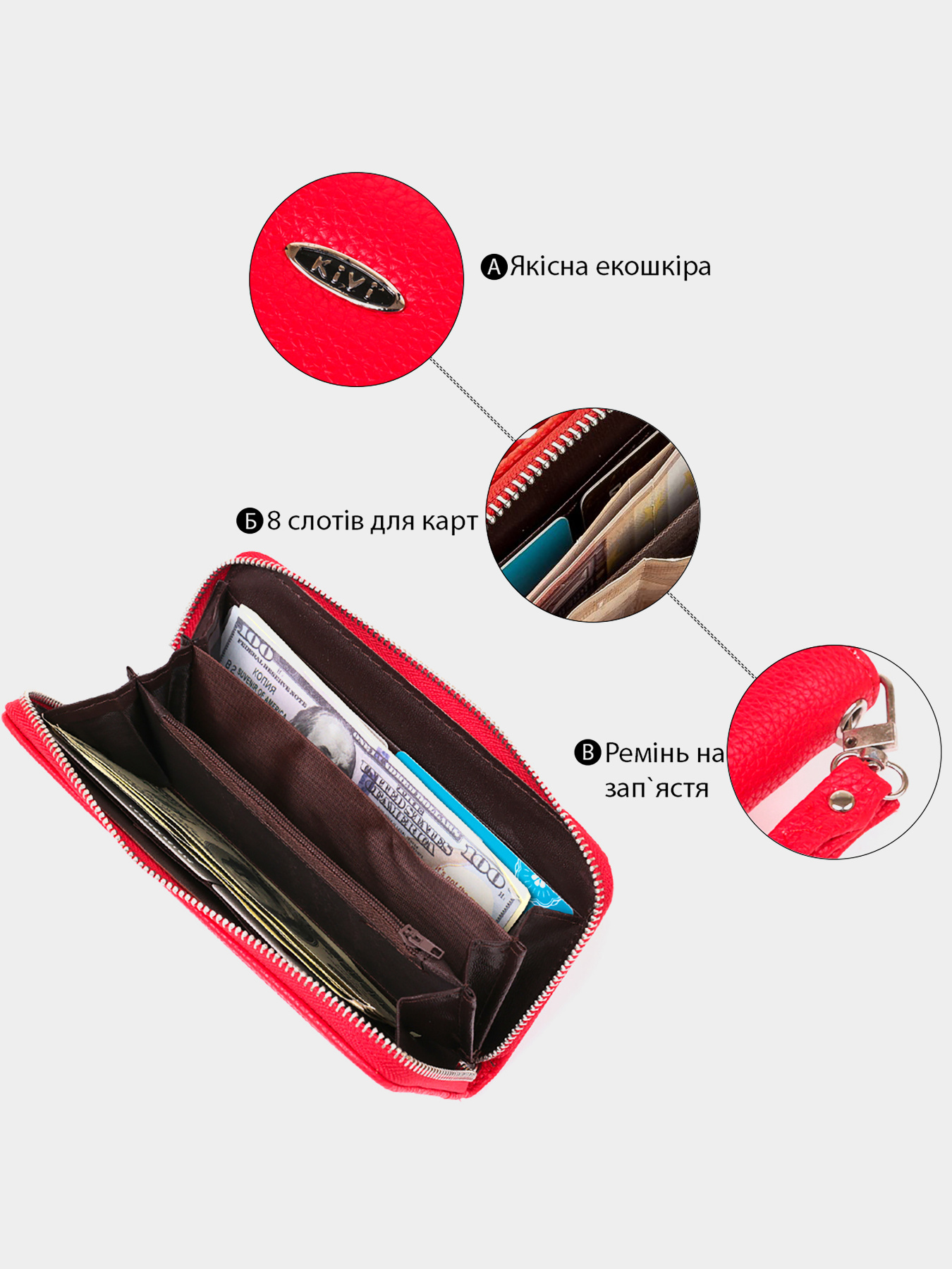 Гаманець Kivi модель bag24_19018 Фото