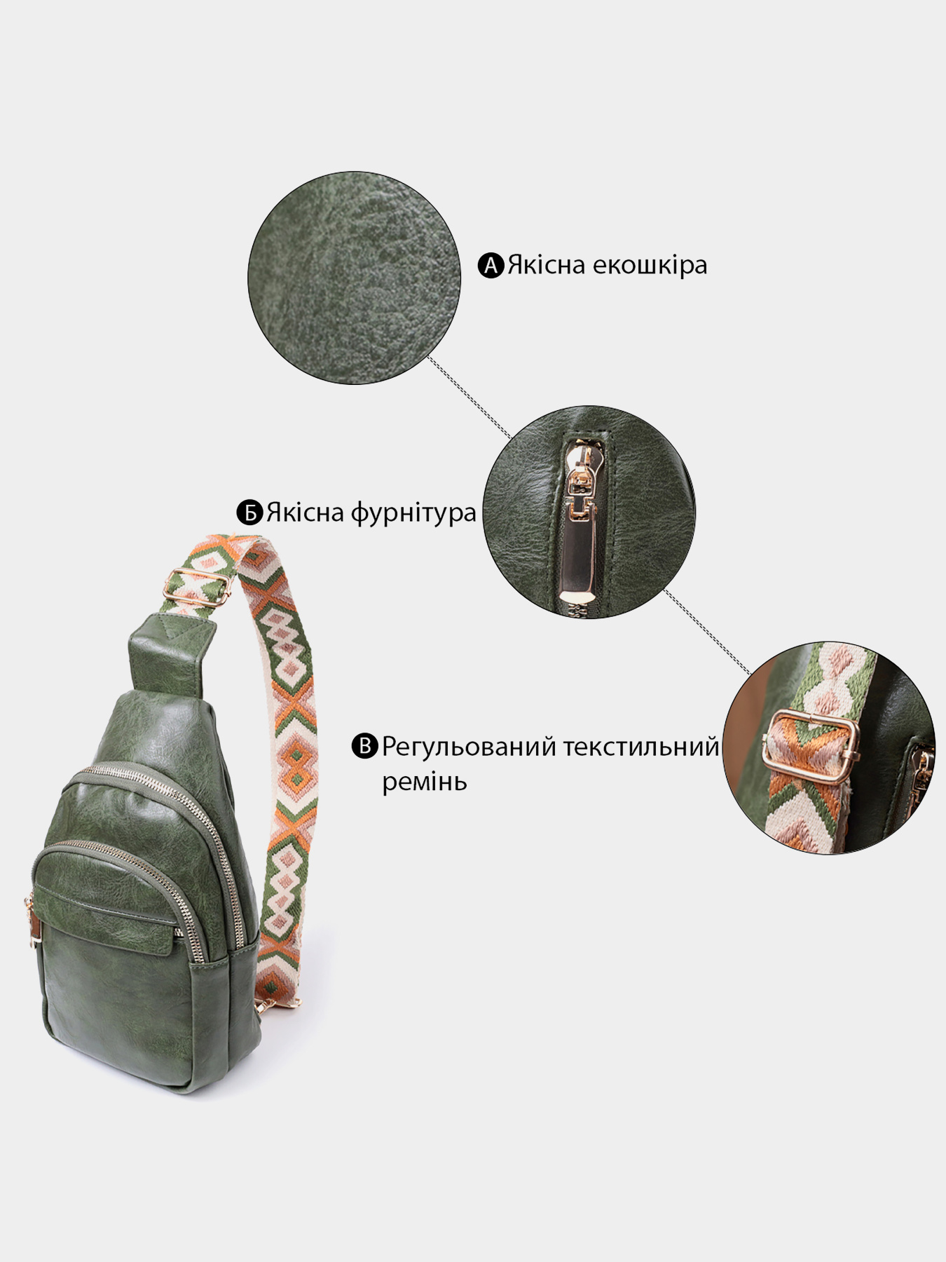 Кросс-боди Vintage модель bag24_22771 Фото