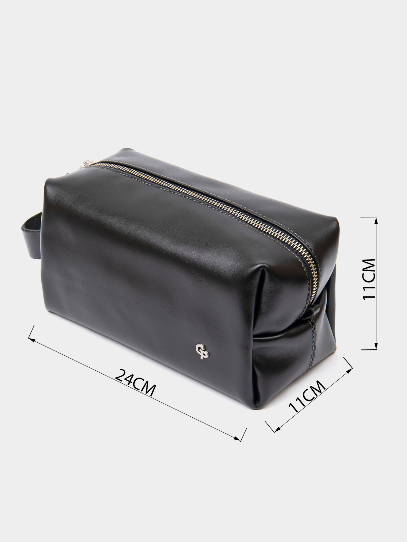 Мужской кожаный несессер GRANDE PELLE  Черный Grande Pelle модель bag24_11417 Фото