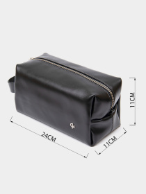Мужской кожаный несессер GRANDE PELLE  Черный Grande Pelle модель bag24_11417 Фото