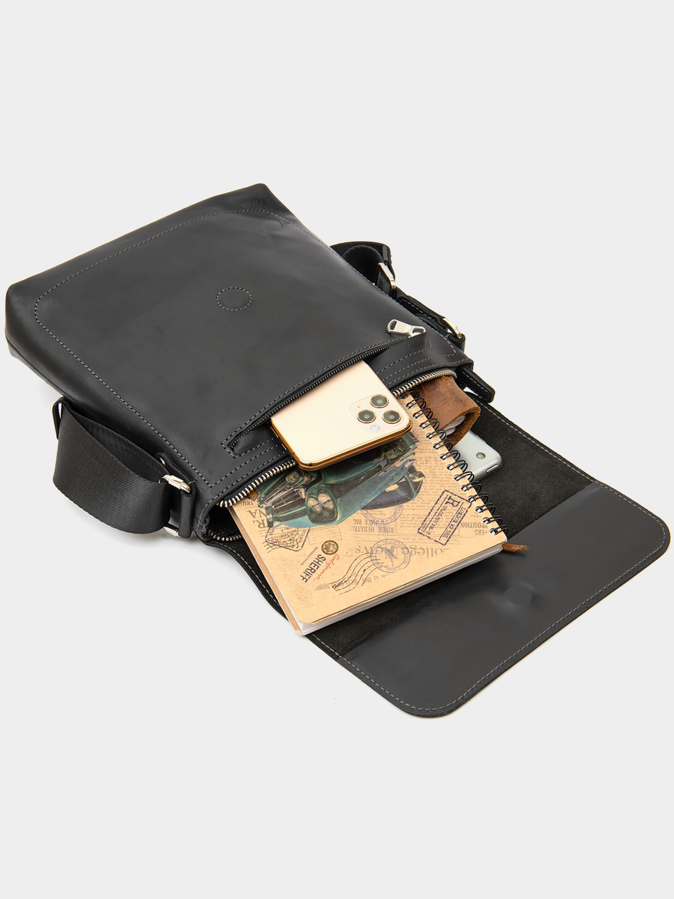 Мессенджер Grande Pelle модель bag24_11431 Фото