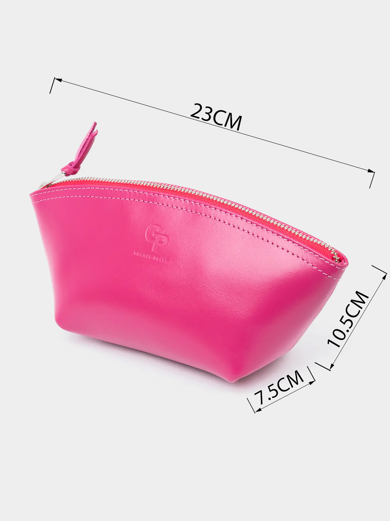 Женская косметичка из кожи Amelin GRANDE PELLE  Фуксия Grande Pelle модель bag24_11301 Фото