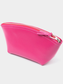 Женская косметичка из кожи Amelin GRANDE PELLE  Фуксия Grande Pelle модель bag24_11301 Фото