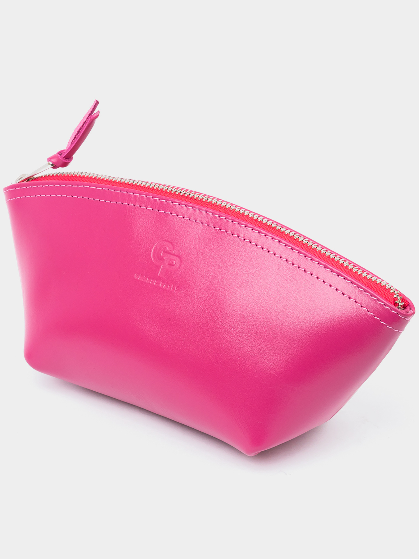 Женская косметичка из кожи Amelin GRANDE PELLE  Фуксия Grande Pelle модель bag24_11301 Фото